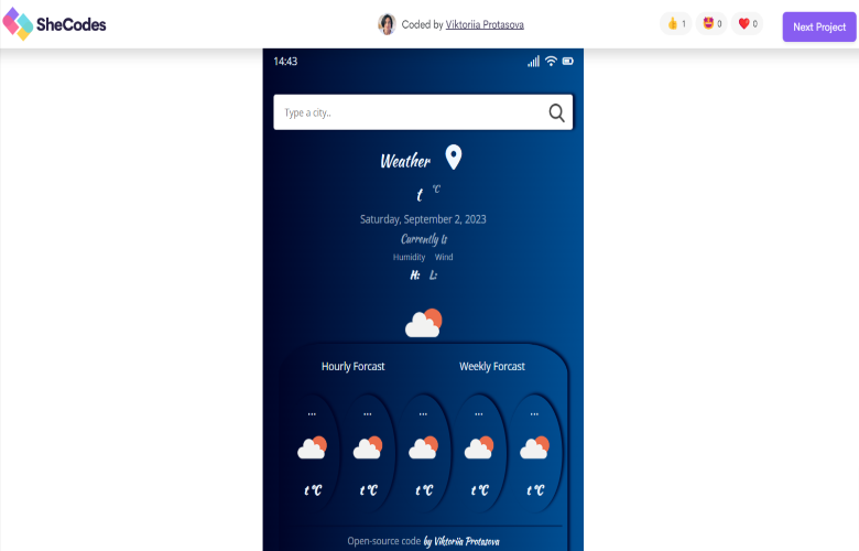 Weather APP
                project